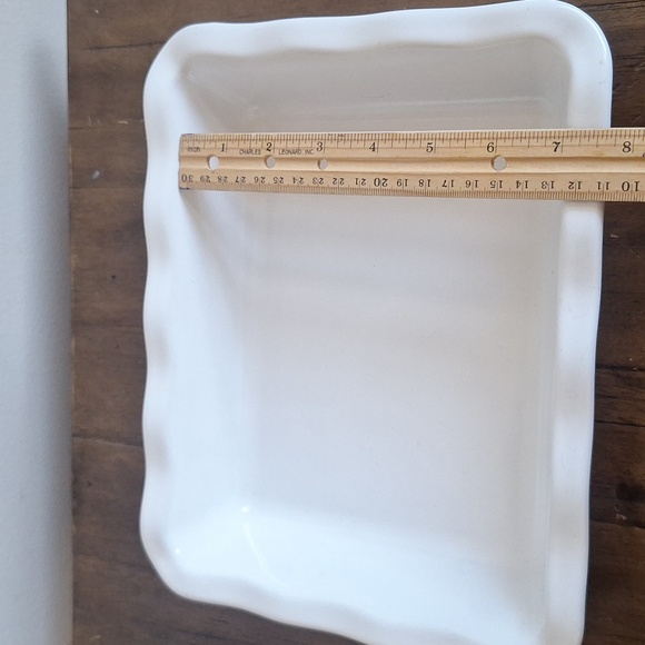 Red and White Ceramic Baking Dish - Picture 8 of 10